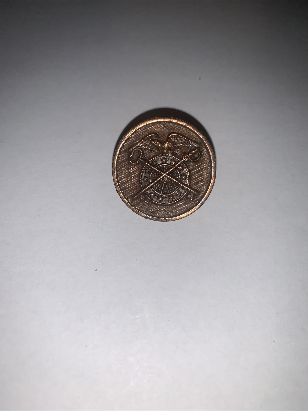 Disk Of Col, Collar Patch, IN Identify U.S United States Original. WW.2 WWII