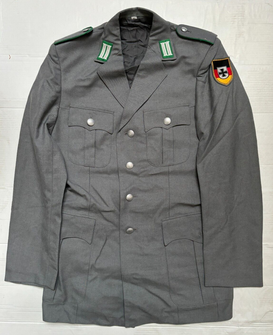 German Army Dress Jacket Uniform Parade Lined Grey Genuine Military 194/96 #08