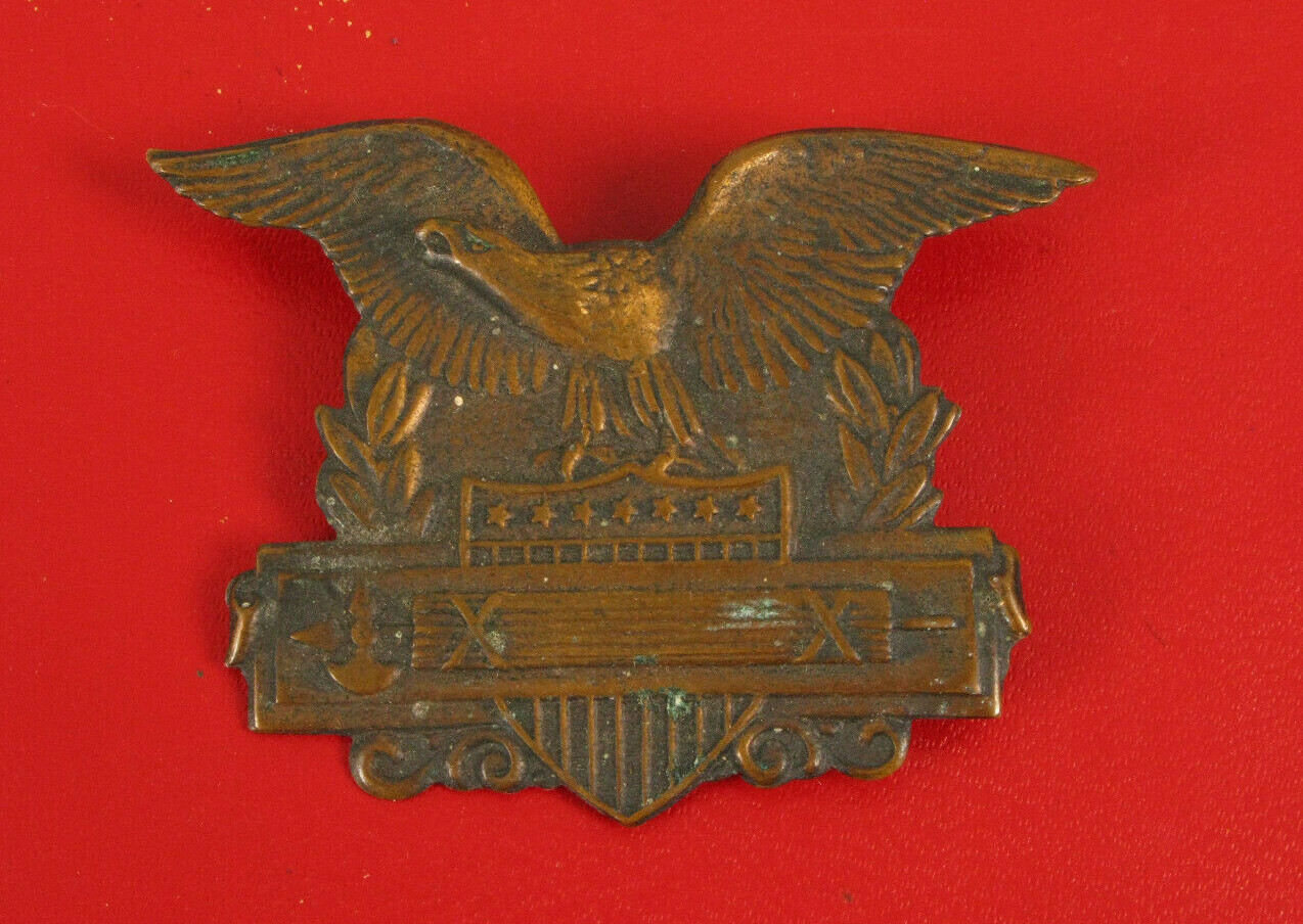 US EAGLE XX MEDAL PIN BROOCH AWARD INSIGNIA BADGE SPANISH AMERICAN WAR 