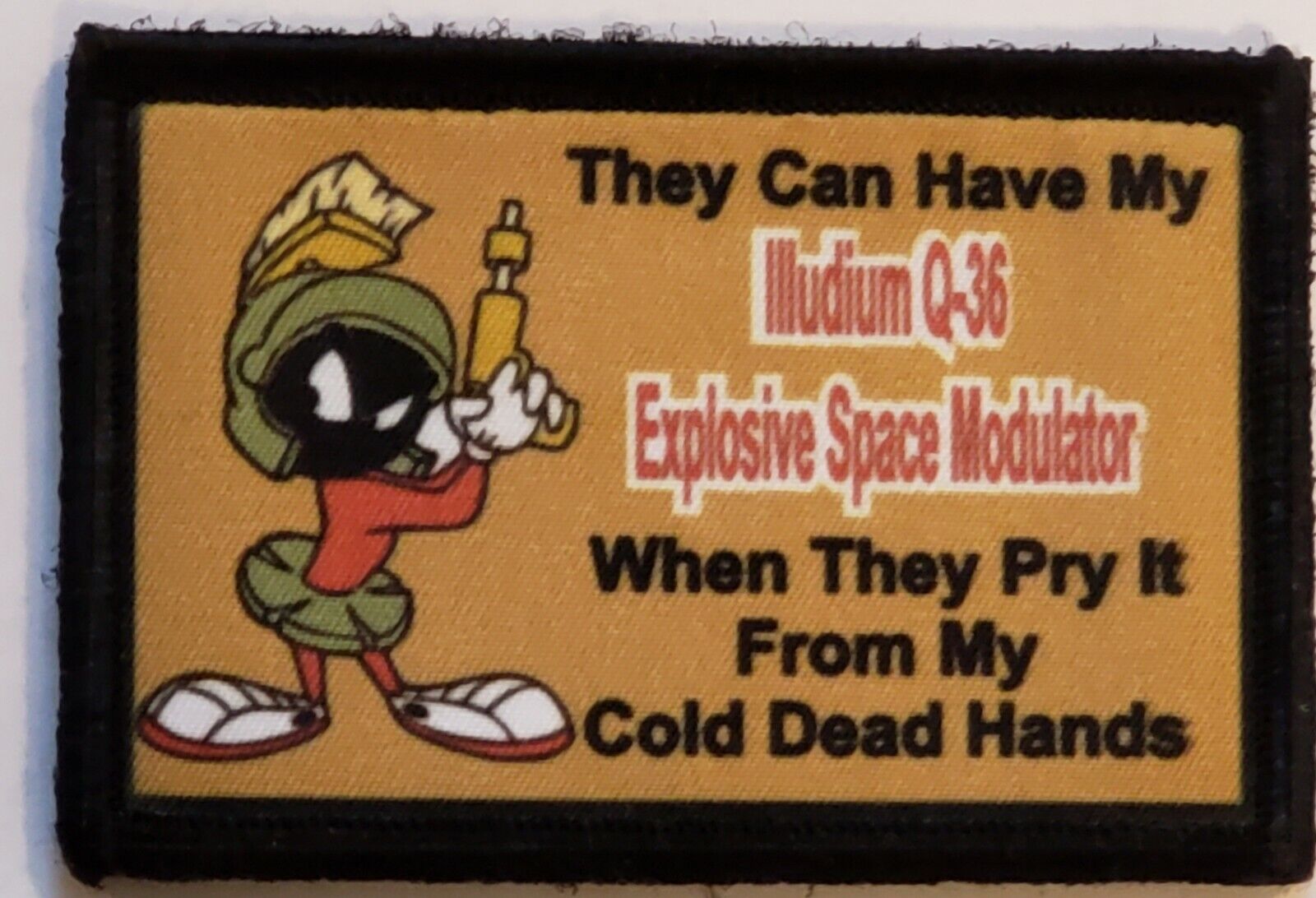 Marvin the Martian 2A Morale Patch Tactical Army Military Hook Flag USA