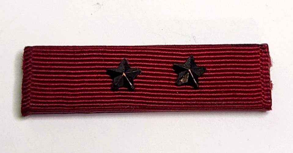 US Navy Good Conduct Ribbon Bar 2 Stars