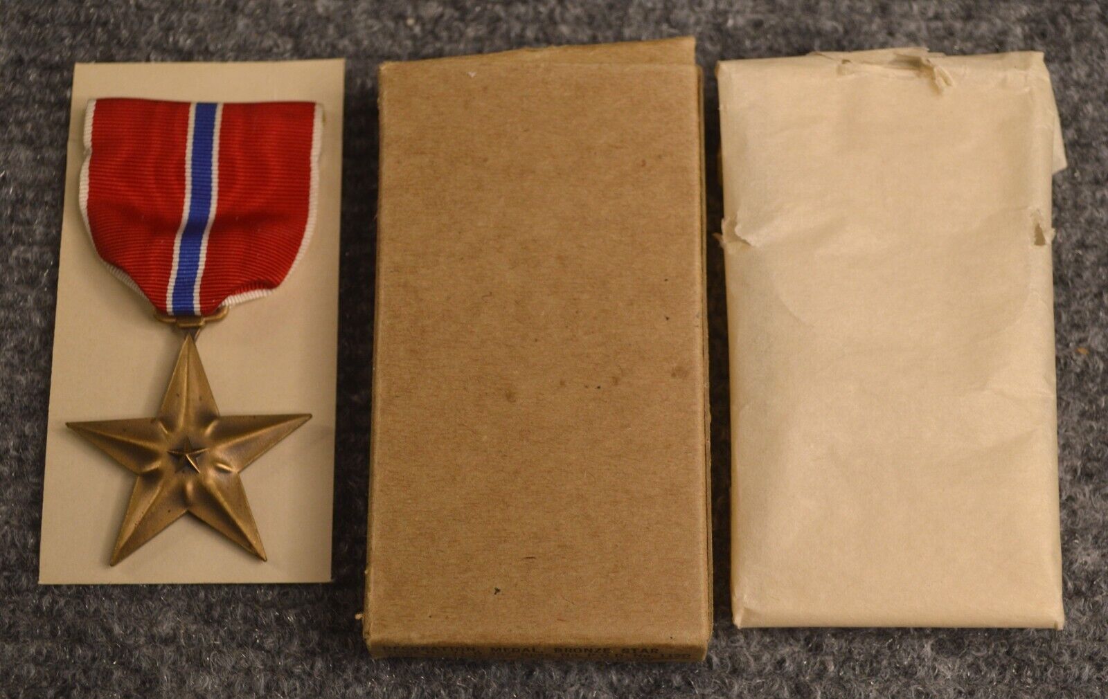 Original WWII Bronze Star Medal In Original 1944 Box