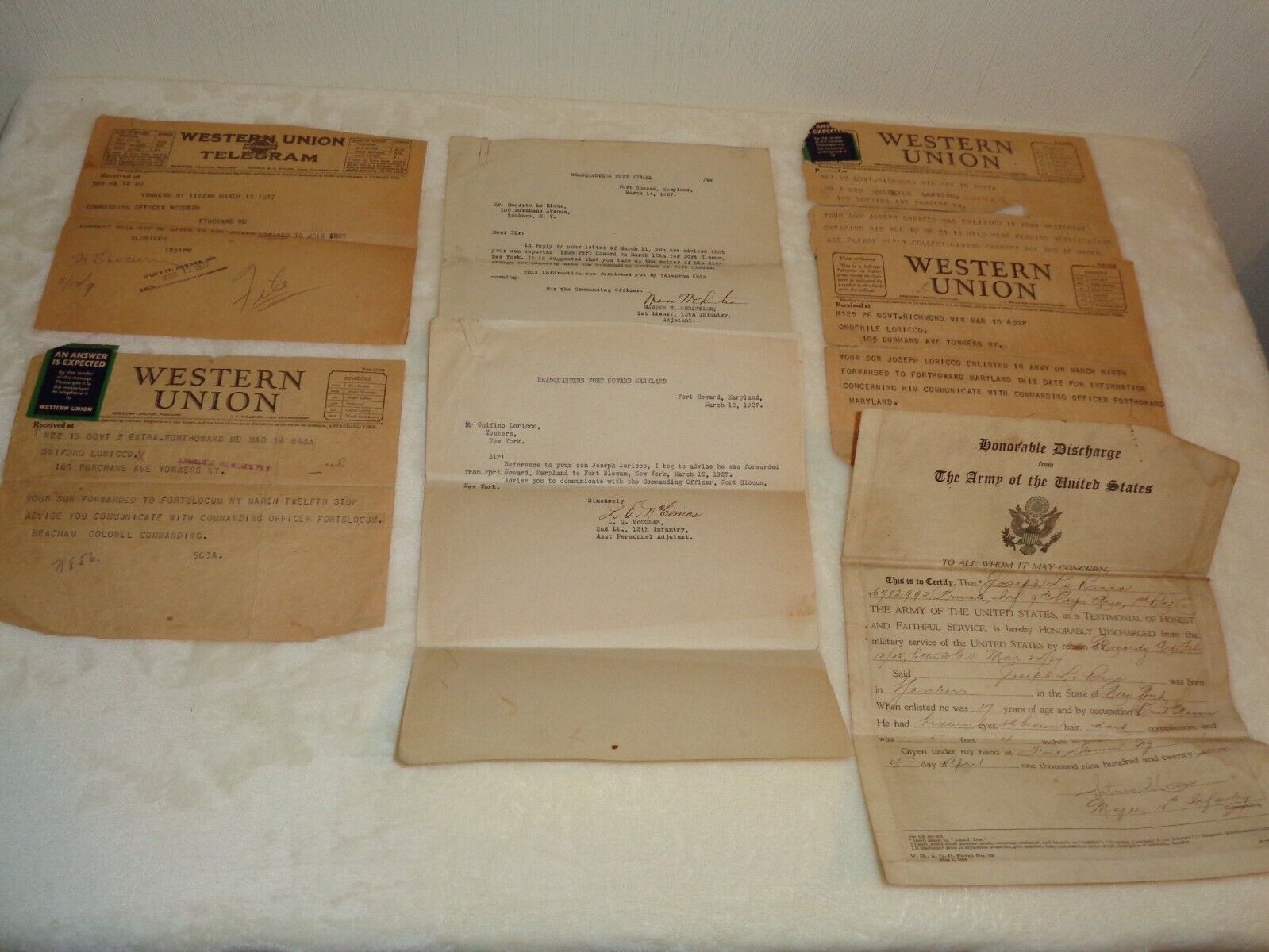 1927 U.S. Army Underage Soldier Enlistment No Consent Papers & Discharge Rare