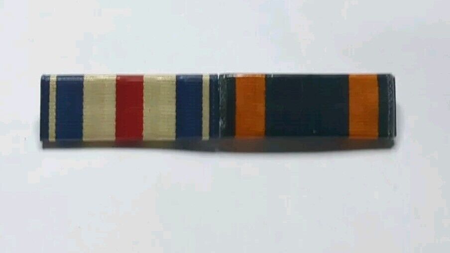 WW2 US Navy / USMC 2 Place Ribbon Bar - SS & Air Medal - PB