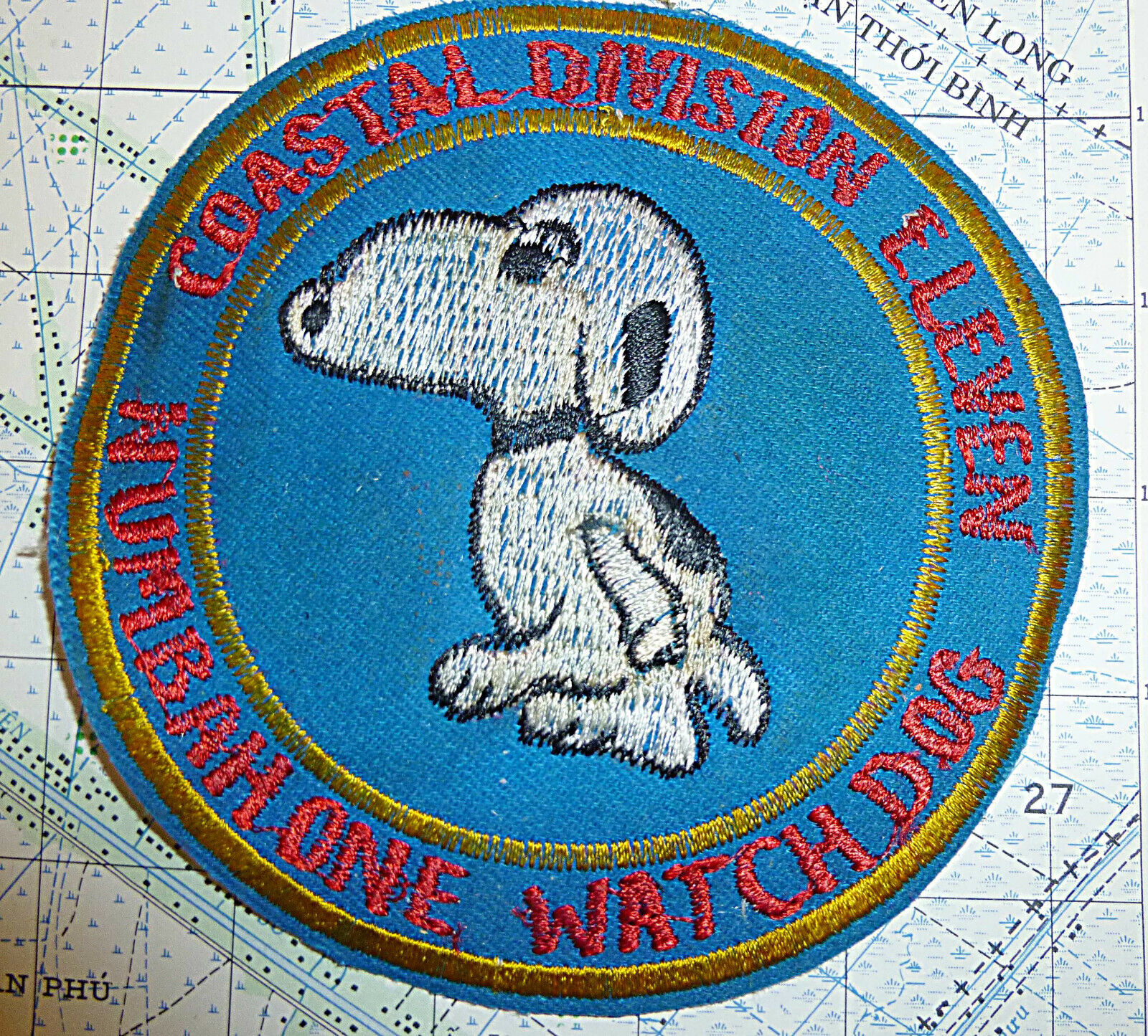 VNBP Patch - SNOOPY - NUMBER ONE WATCH DOG - COSFLOT 11 - Vietnam War - V.482