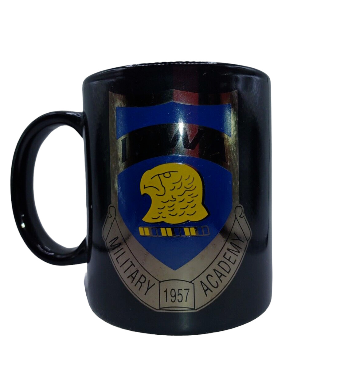 IOWA Military Academy 1957 Eagle Crest National Guard Military Coffee Mug Cup