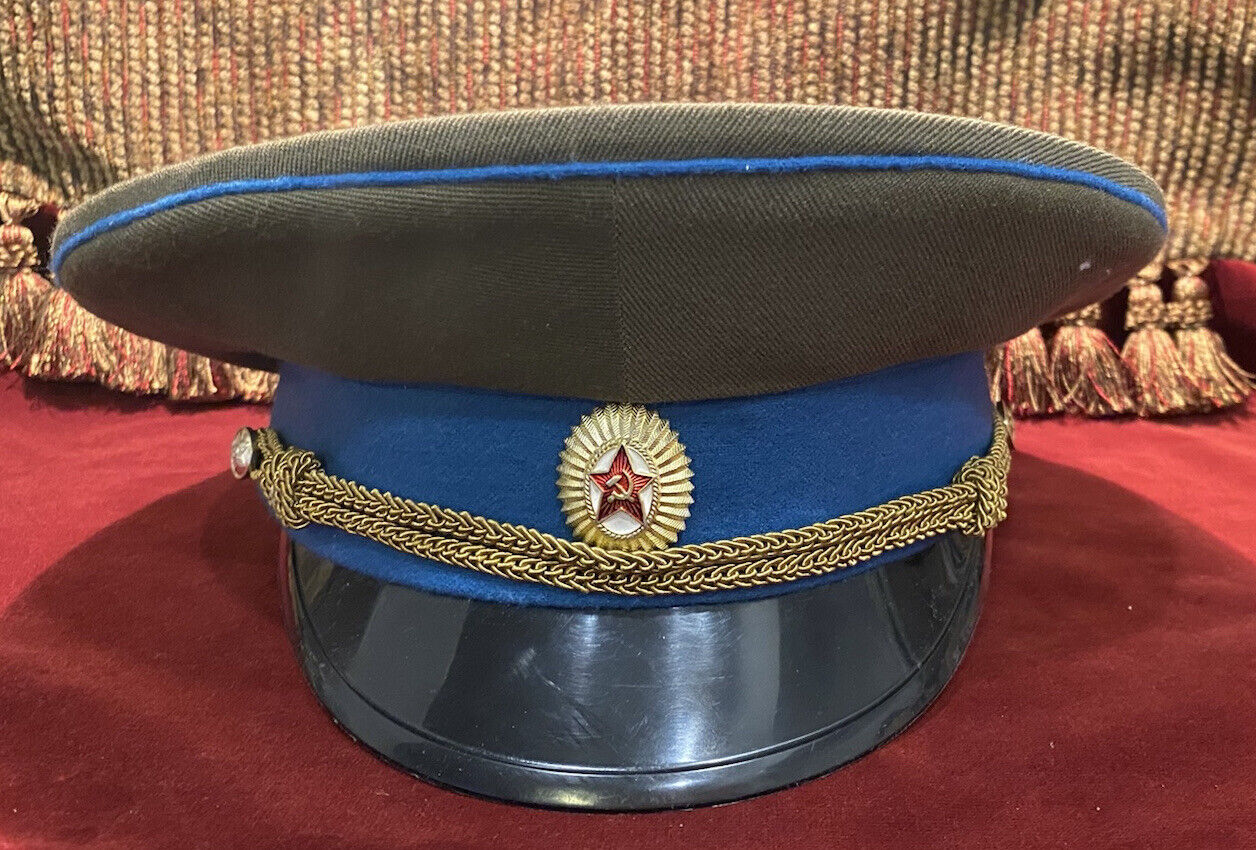 Vintage Soviet Union USSR KGB Officer Hat. Authentic. Made in 1991
