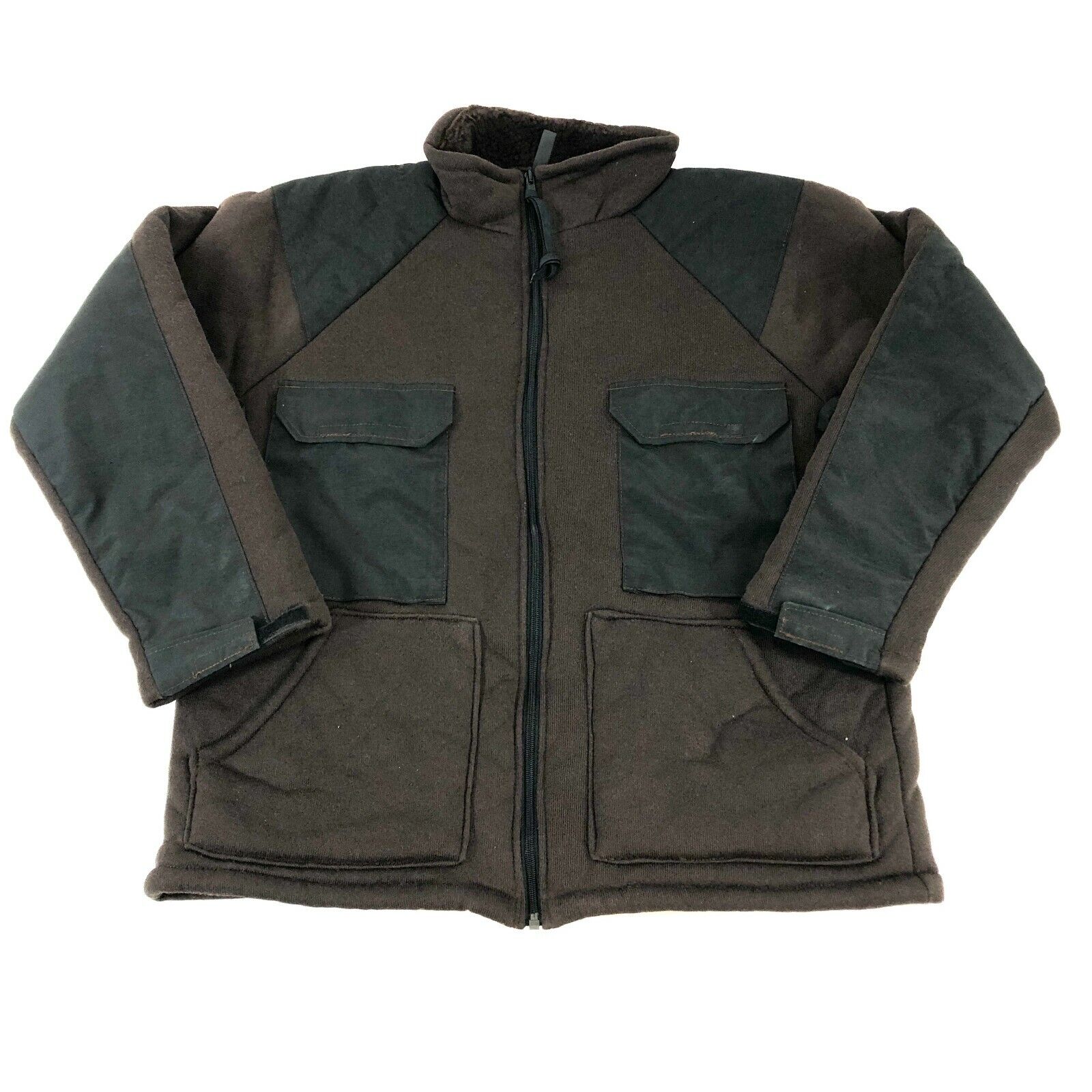 Military Bear Suit Fleece Jacket Cold Weather ECWCS Brown Hunting USGI LARGE