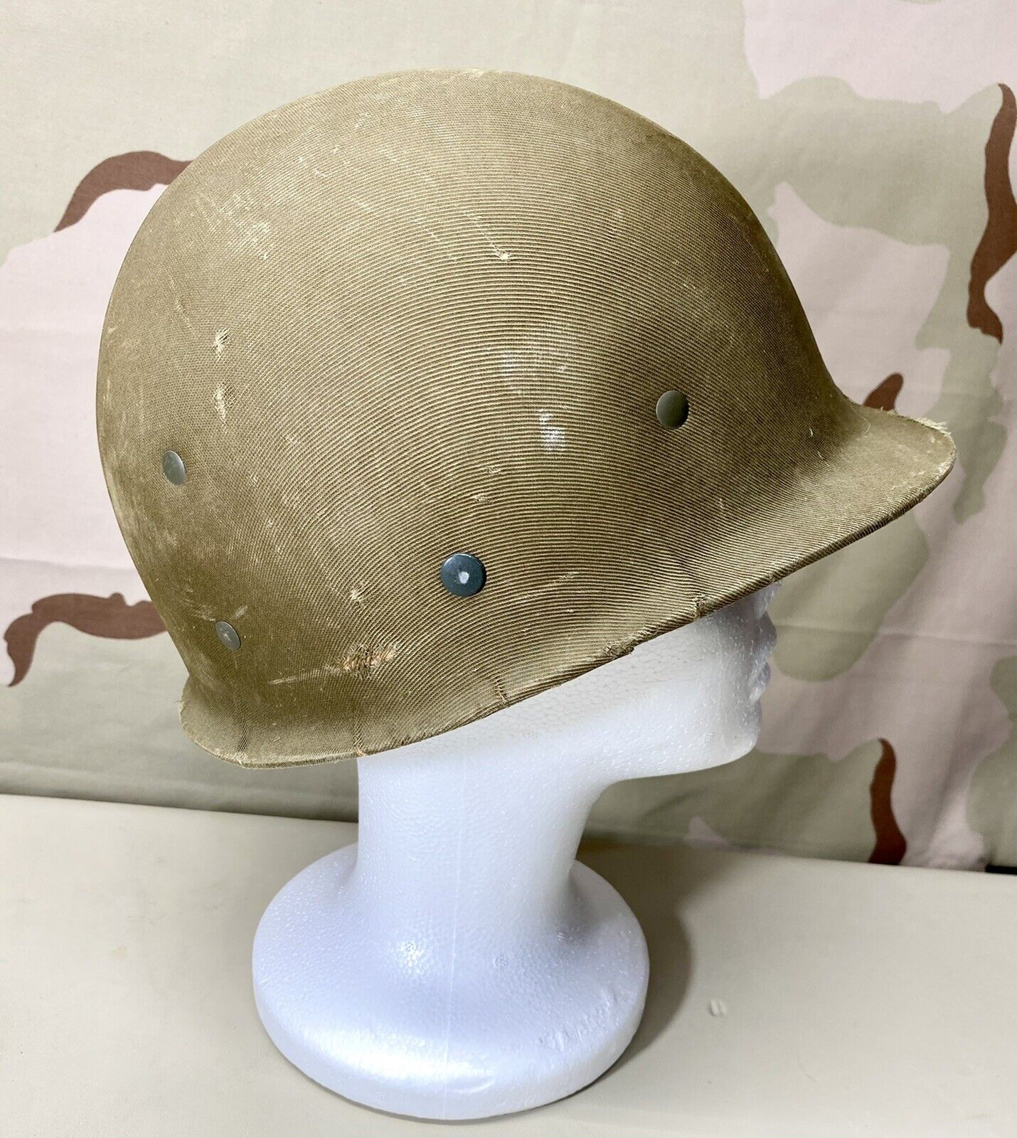 Original US WWII Third Pattern Hawley Liner M1 Helmet w/ Sweatband & Nape Strap