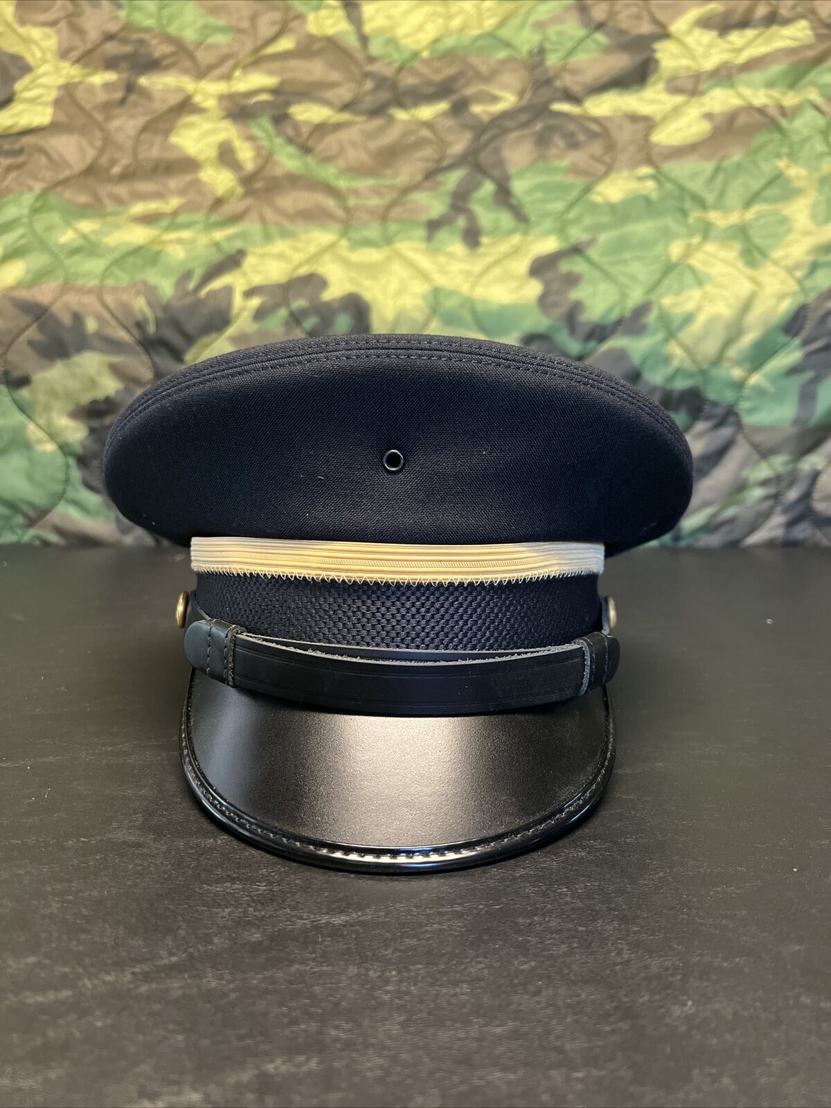 Kingform Cap Size 7 Armed Forces US Army Dress Uniform Cap Blue Enlisted K-9