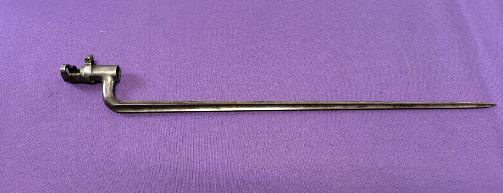 Swedish Model 1867 Remington Rolling Block Rifle Socket Bayonet Quadrangular