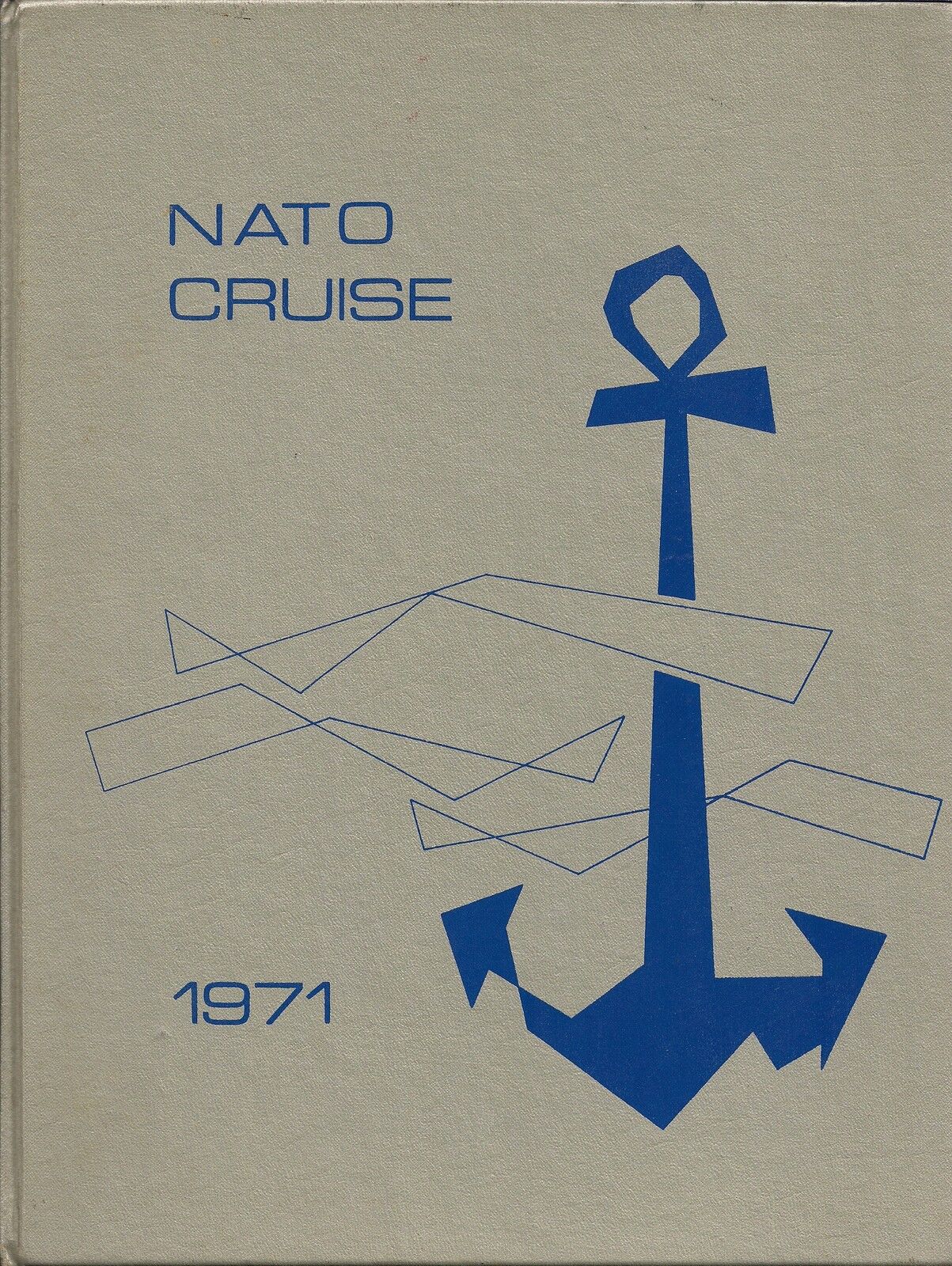 ☆ USS NEWPORT NEWS CA-148 NATO DEPLOYMENT CRUISE BOOK YEAR LOG 1971 - U S NAVY ☆