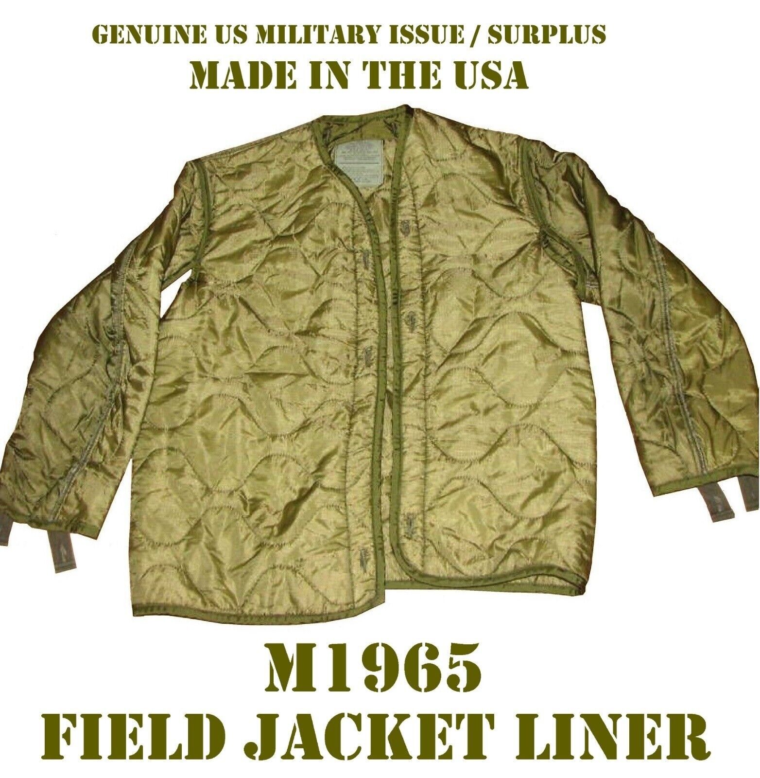 VGC MEDIUM US MILITARY M65 FIELD JACKET LINER COAT COLD WEATHER ARMY USMC USAF