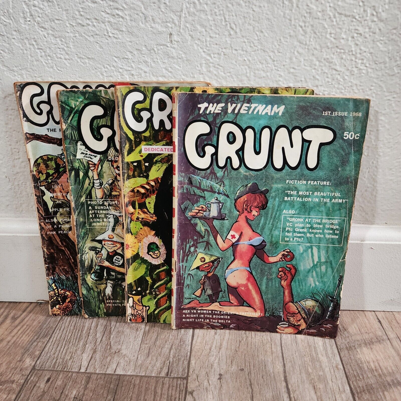GRUNT MAGAZINE Issues 1-4 1968 - War Vitenam - Vintage Extremely Rare