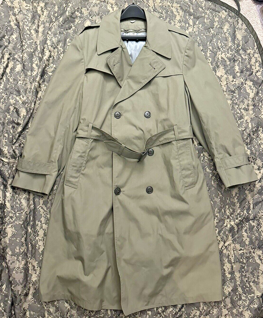 USMC MARINE CORPS ALL WEATHER COAT 44R ZIP IN LINER jacket trench coat