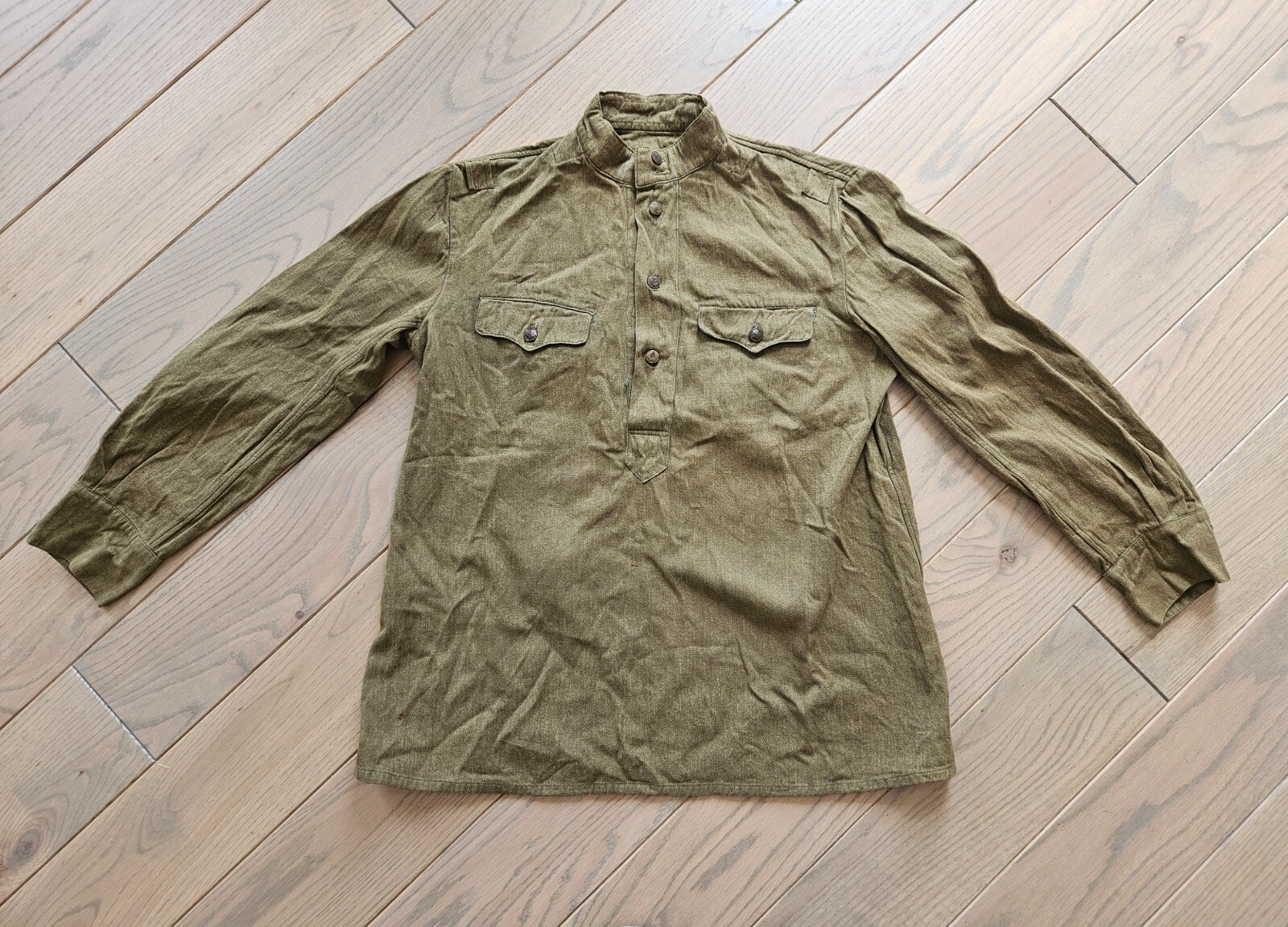 Original Soviet Red Army Tunic Gimnasterka Soldier Jacket Russian RKKA