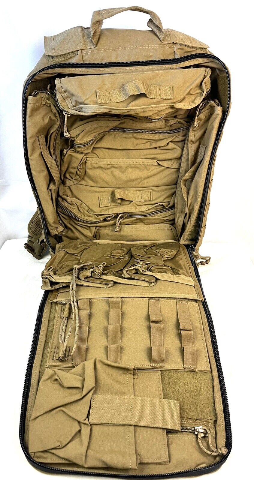 ~ USMC CORPSMAN MEDICAL ASSAULT PACK WITH POUCHES PROPPER INT\'L COYOTE TAN USA