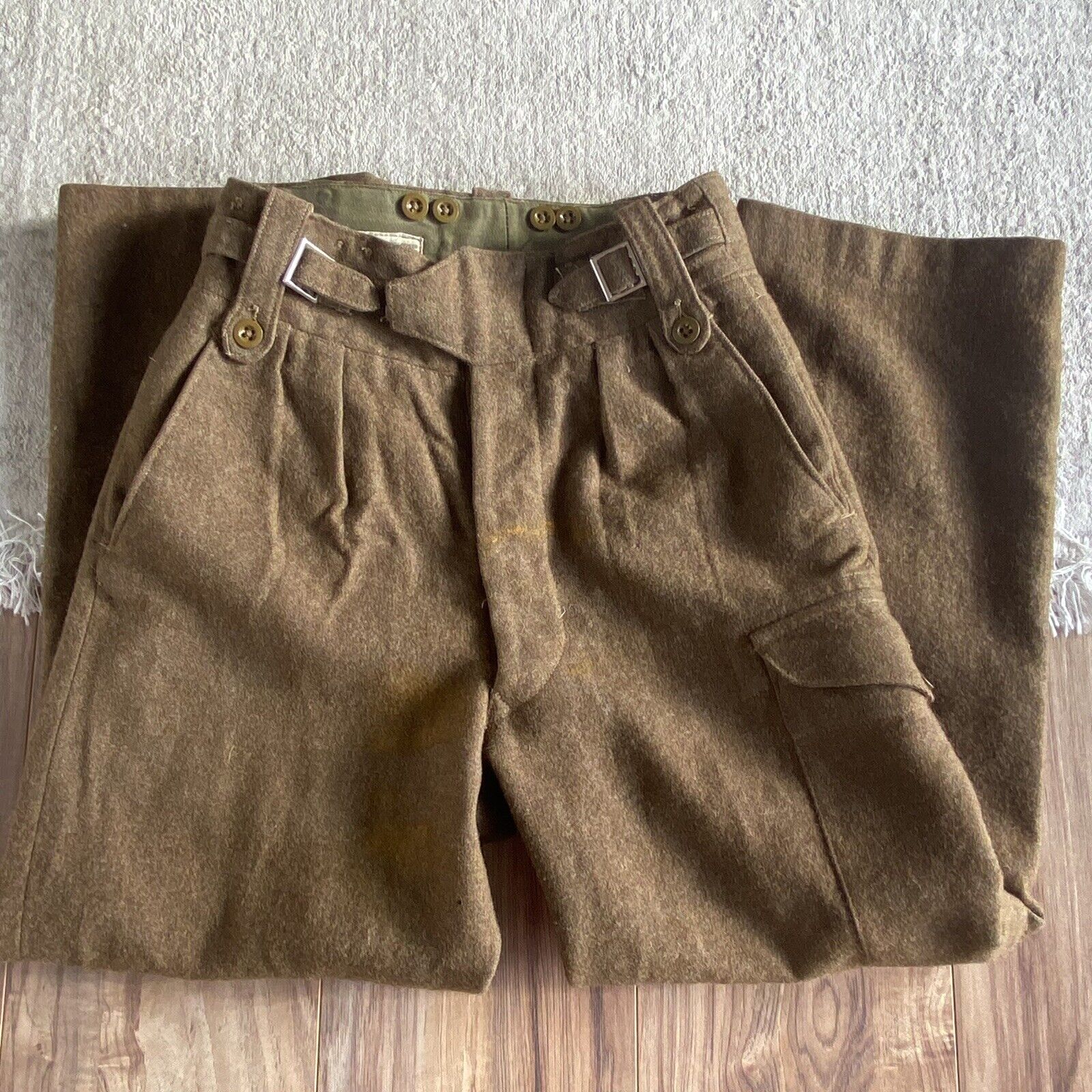 MCM Vintage 1955 Clifford Williams & Son Ltd Trousers Wool Military Pants 27-28