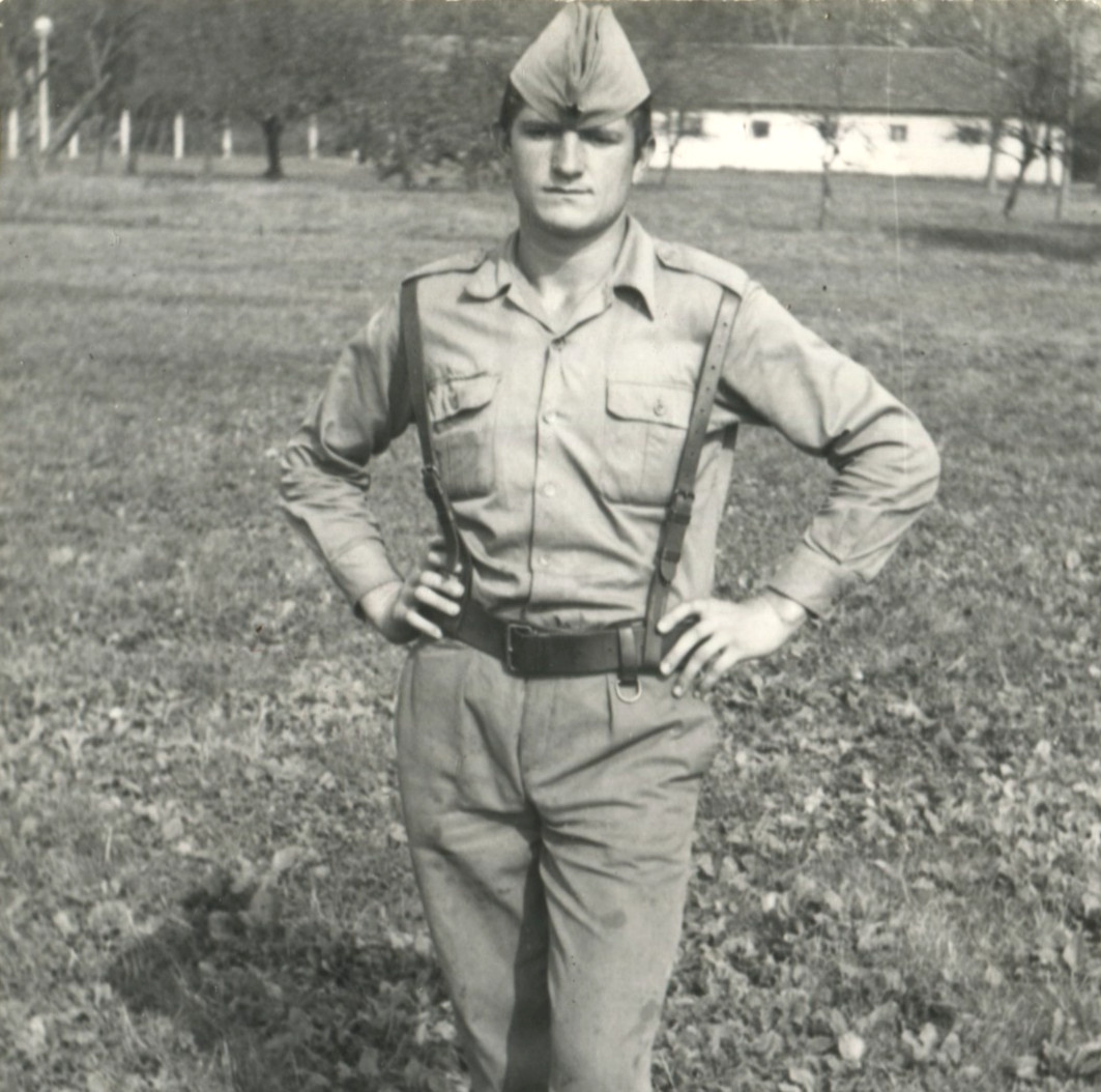Vintage Yugoslav Army Soldier Photo - JNA Yugoslavia Military Portrait 1960s