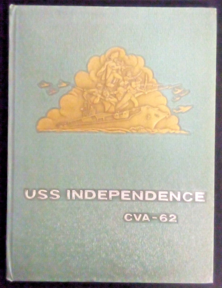 VTG 1959 USS INDEPENDENCE CVA-62 MEDITERRANEAN TOUR CRUISE BOOK NAVY MILITARY