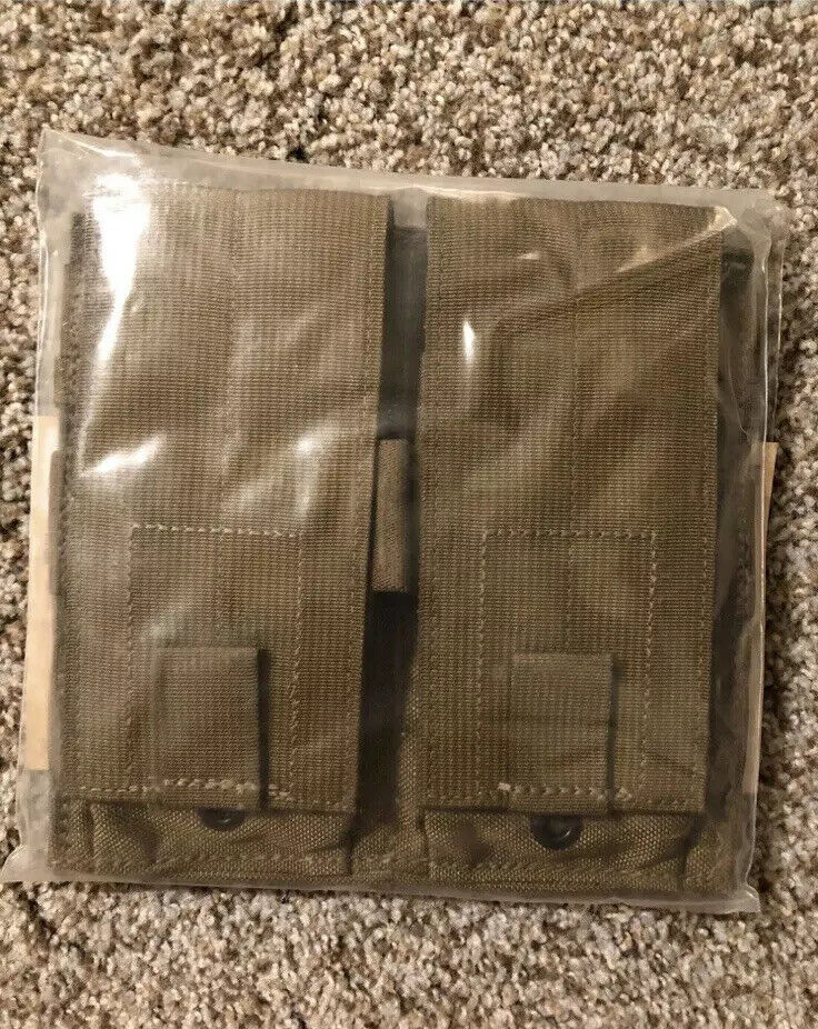 US Military USMC Eagle Industries Double Mag Pouch MP2-M4/2-MS-COY Brown VGC