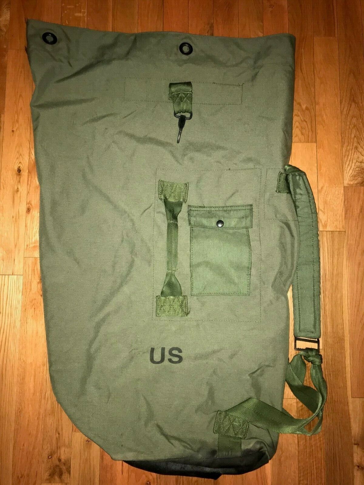 US Military Issue OD Green Nylon Duffel Bag Sea Garrison Duffle Equipment PCS
