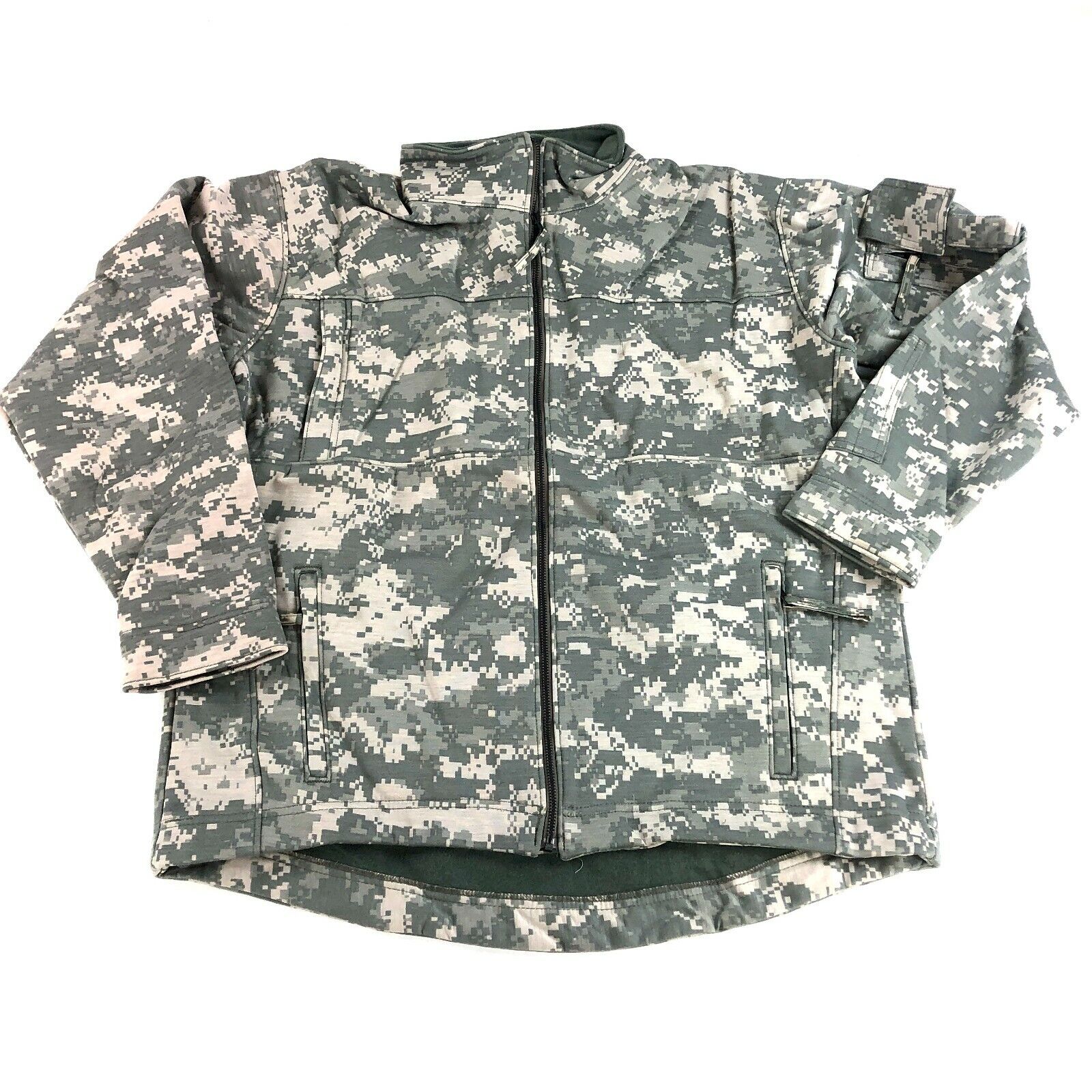 US Army FR Elements Jacket, Military ACU Fire Resistant Cold Weather Coat SMALL