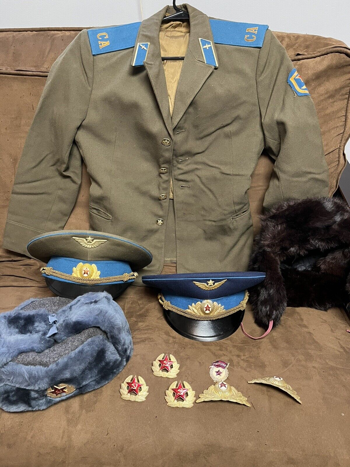 USSR / Soviet Union Military Uniform Items, 11 Pieces
