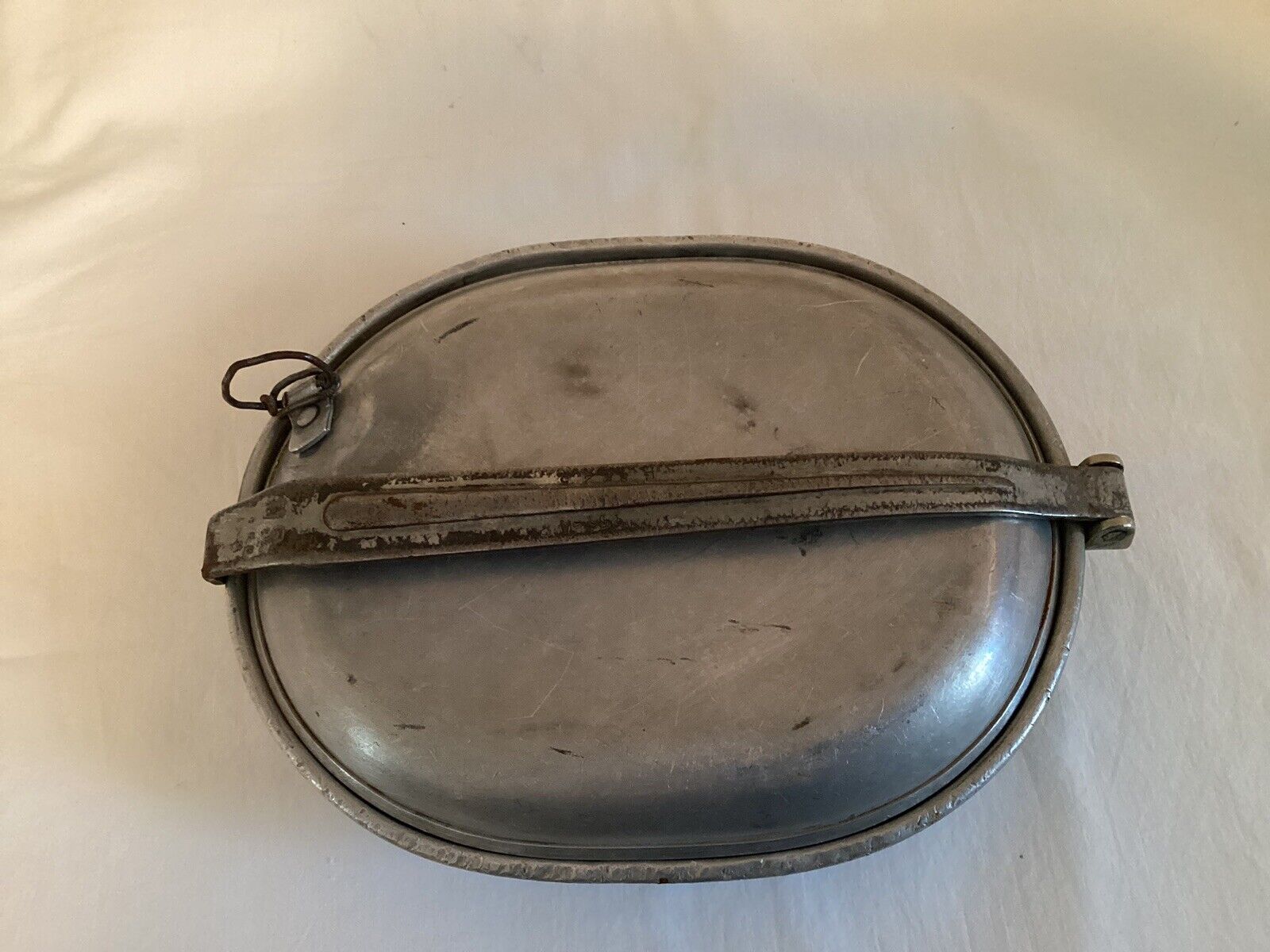 WW1  Mess Kit With Silver Ware Trench Engraved And ID Number On The Handle