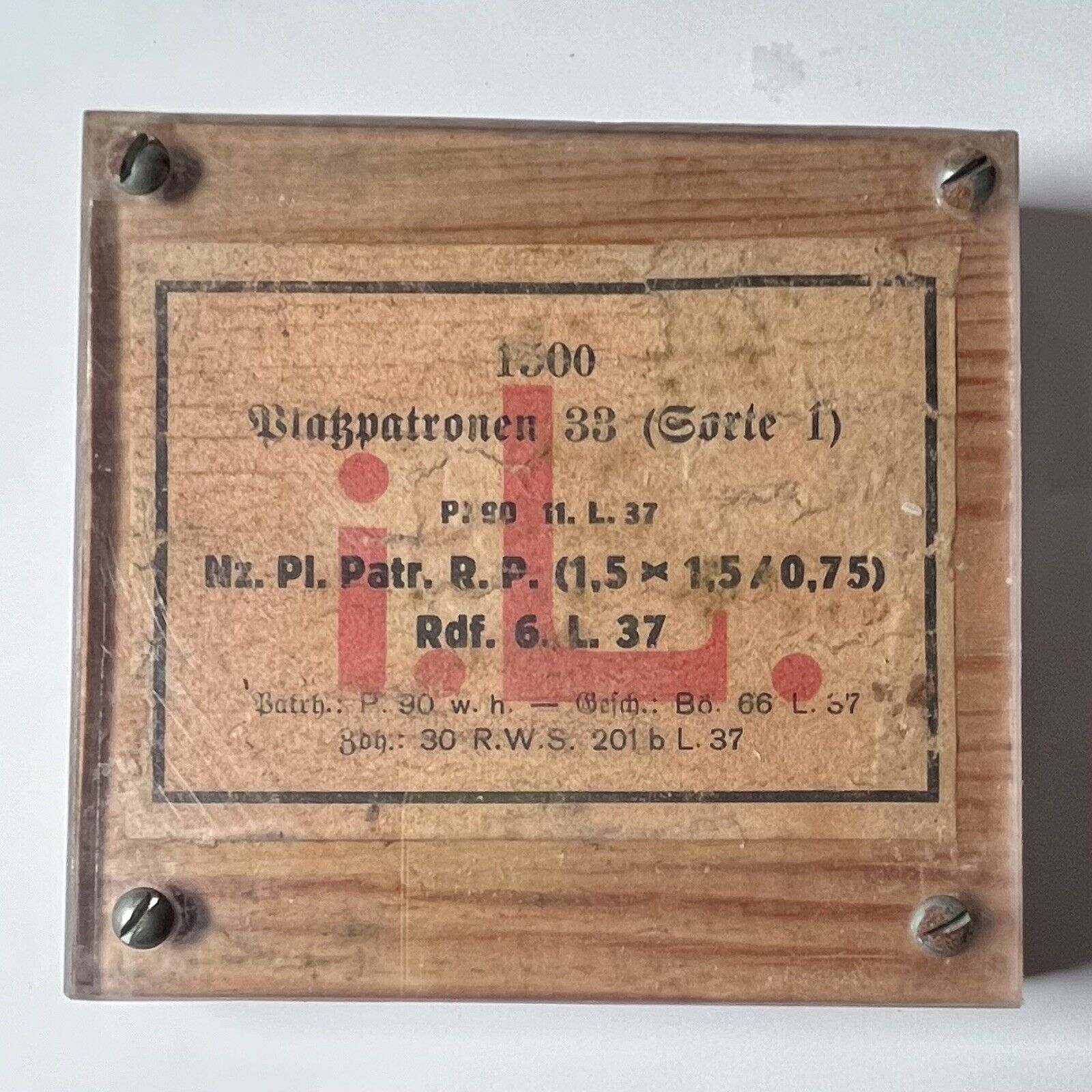 WW2 German 8mm Ammo Crate Labels LOOK Rare Labels