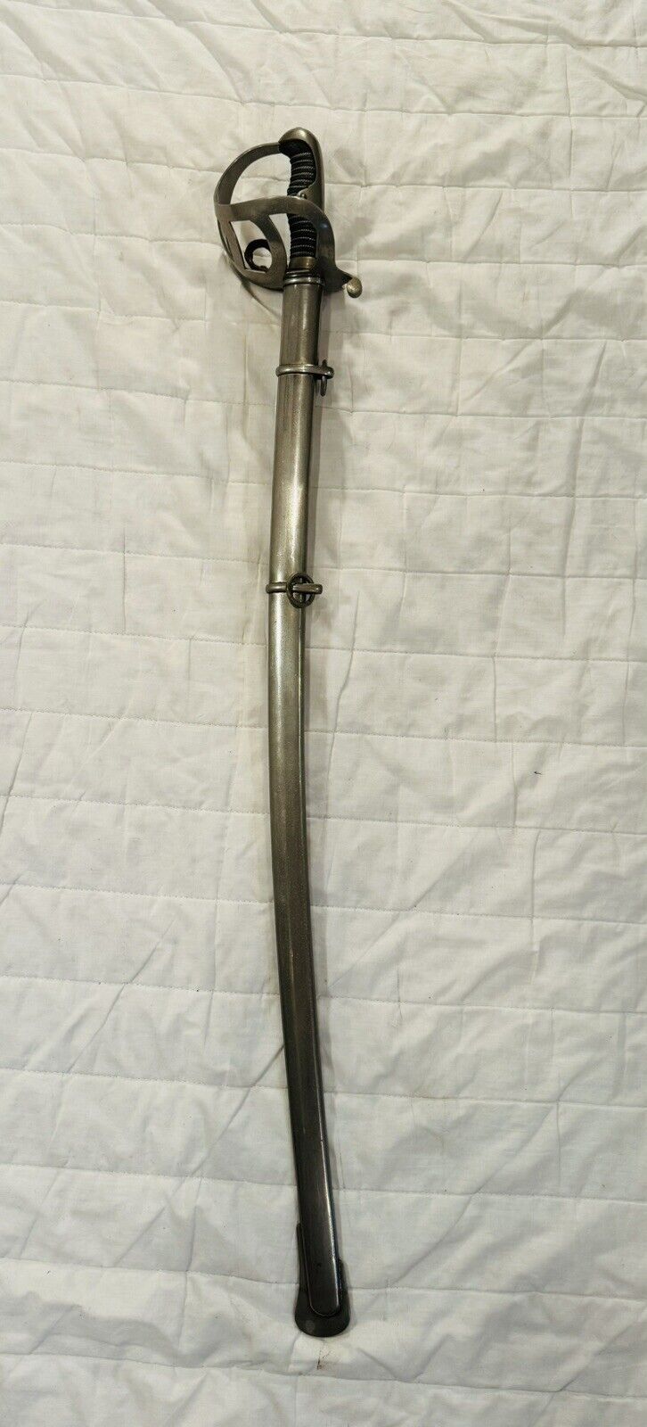 Prussian Model 1852 / 79 Cavalry Officer Sword Saber 1887 - Antique WKC Solingen