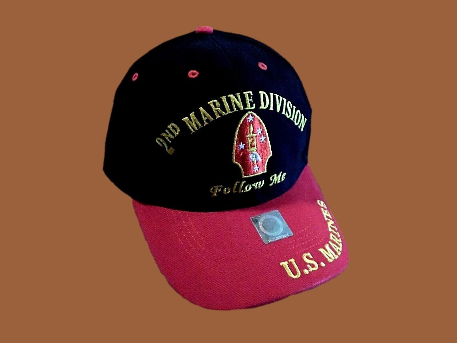 U.S Military 2nd Marine Corps Division hat ball cap Embroidered USMC Licensed