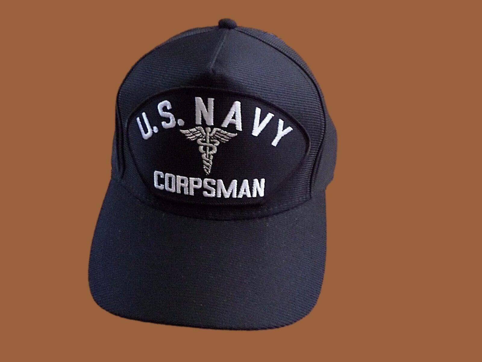 U.S MILITARY NAVY CORPSMAN HAT OFFICIAL MILITARY BALL CAP U.S.A MADE