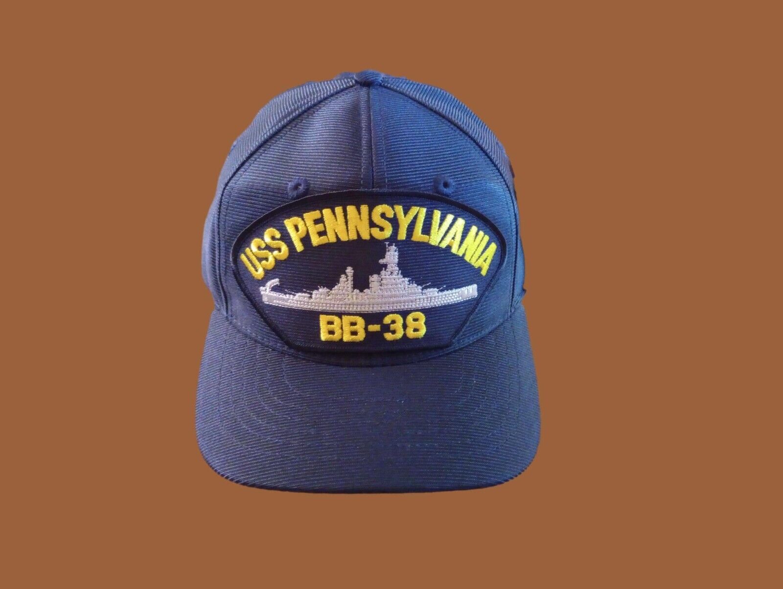 USS PENNSYLVANIA BB-38 U.S NAVY SHIP HAT U.S MILITARY OFFICIAL BALL CAP USA MADE