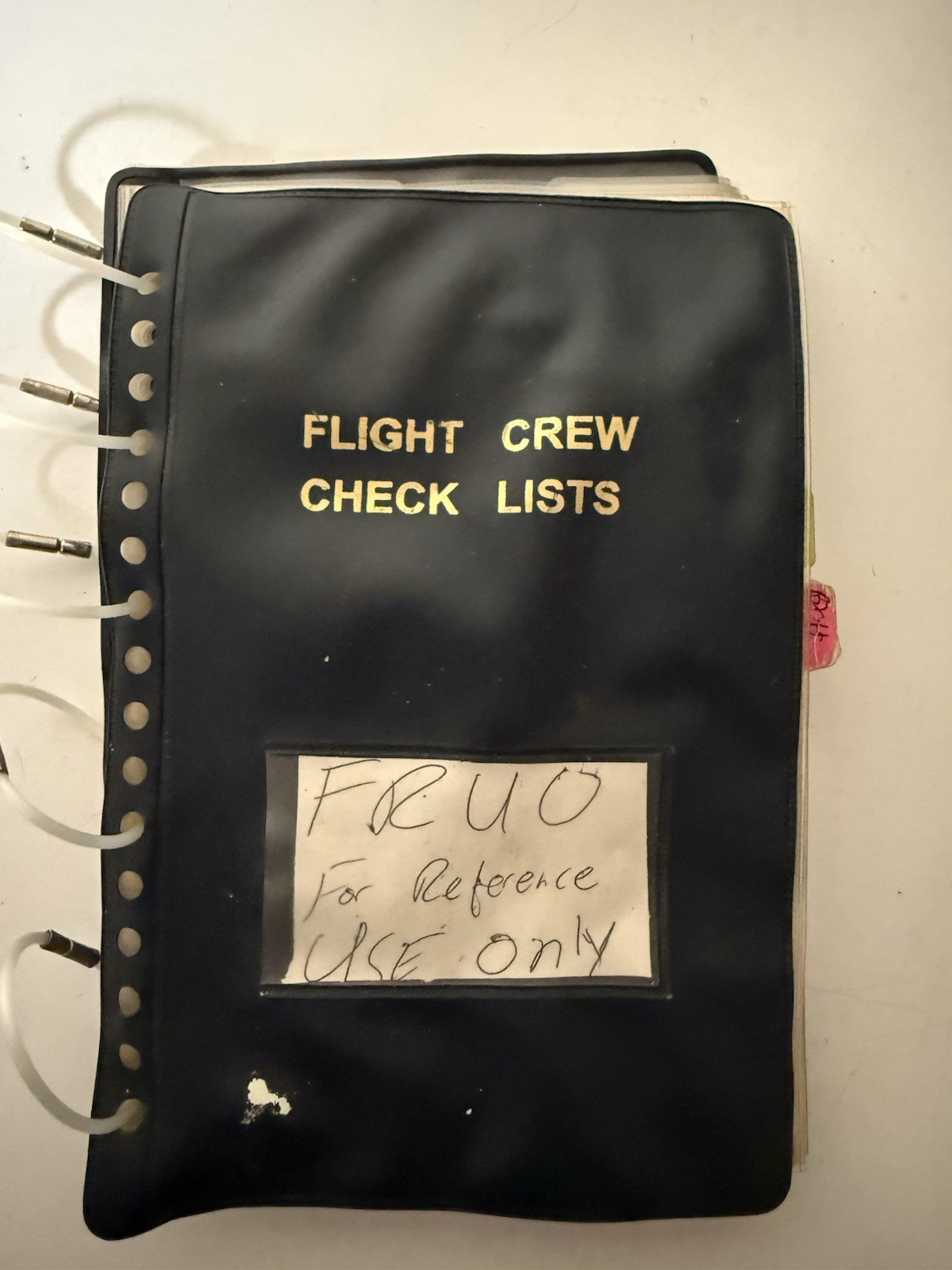 FLIGHT CREW CHECK LIST BINDER RINGED BOOK USAF AIR FORCE W/ EXTRAS
