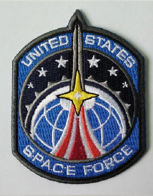 VELCRO® BRAND Fastener Morale Patch Space Force Rocket 2.75\