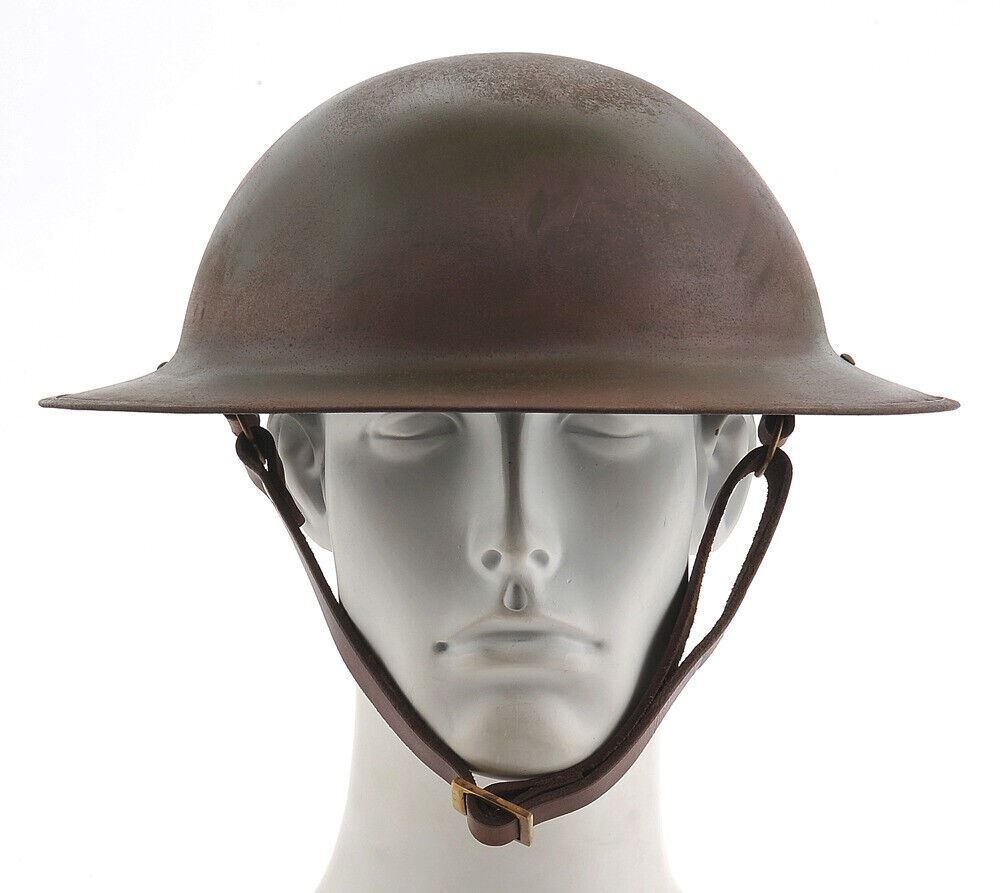 US WW1 Helmet M1917 Doughboy Brodie Helmet Hand Aged