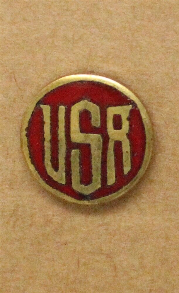 Army Reserve lapel pin, pre WWII, dark red (3178)