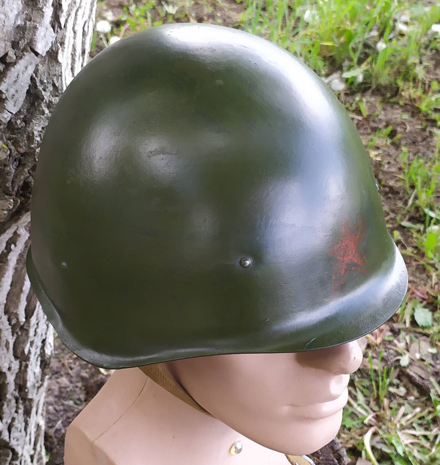 WWII USSR Soviet Helmet SsH 40 1948