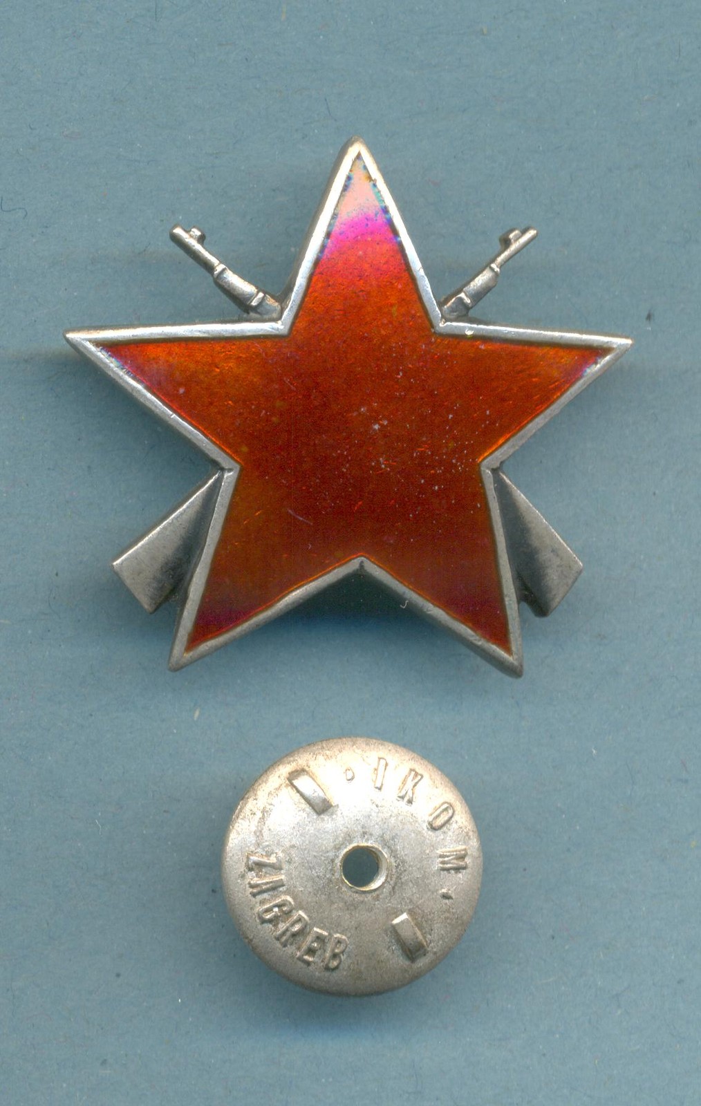 🔴YUGOSLAVIA - ORDER OF THE PARTISAN STAR WITH RIFLES - 3rd Class  Numbered🔴