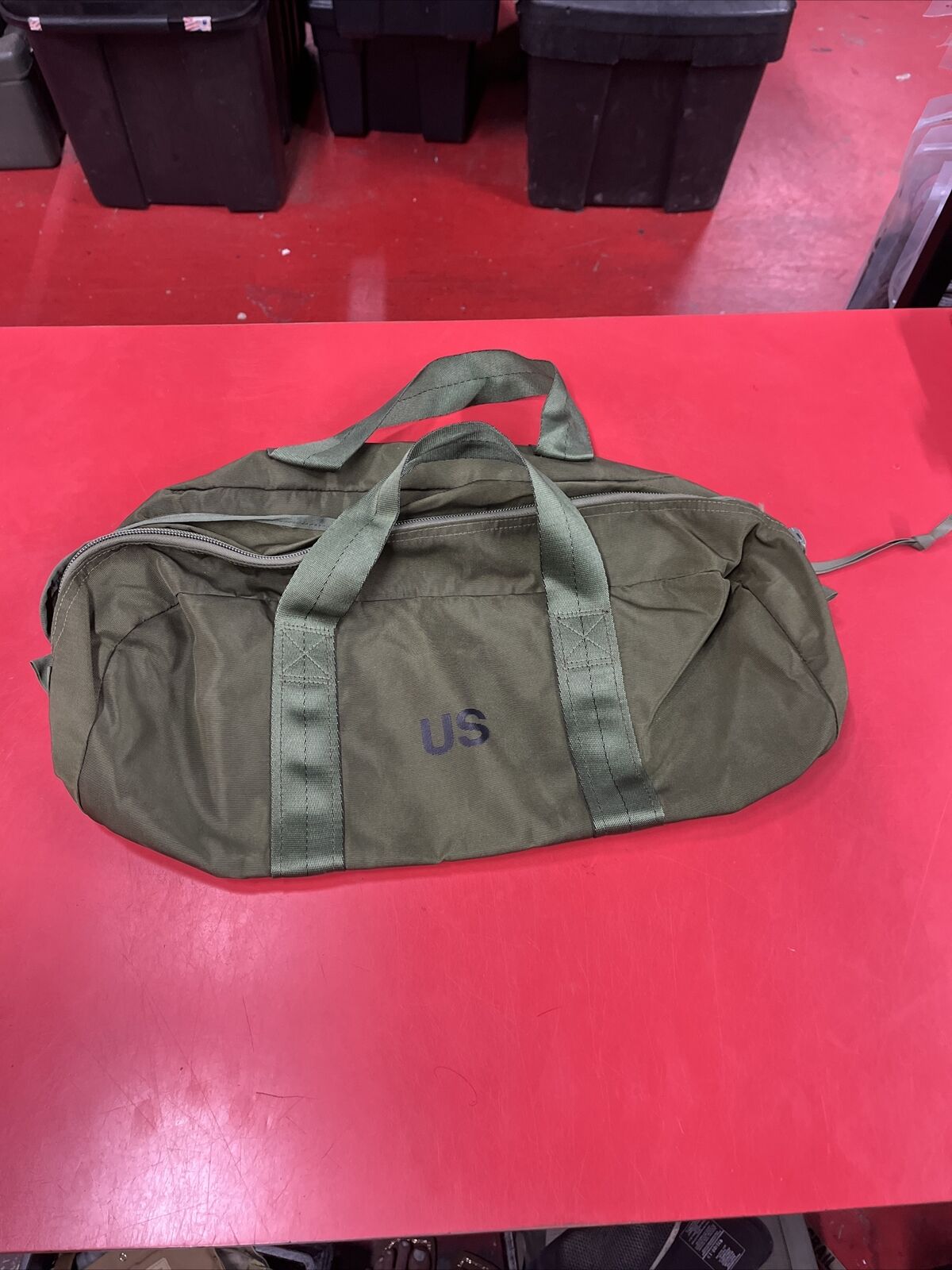 US Military Tanker Bag, Tool Bag Satchel, Olive Green GS-06F-78147