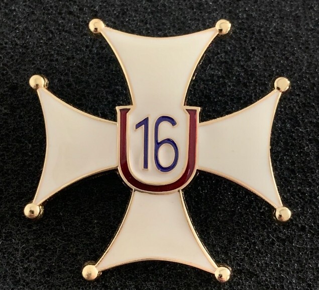 1424 WW2 POLISH 16TH GREATER POLAND CAVALRY REGIMENT BADGE REPLICA POLAND