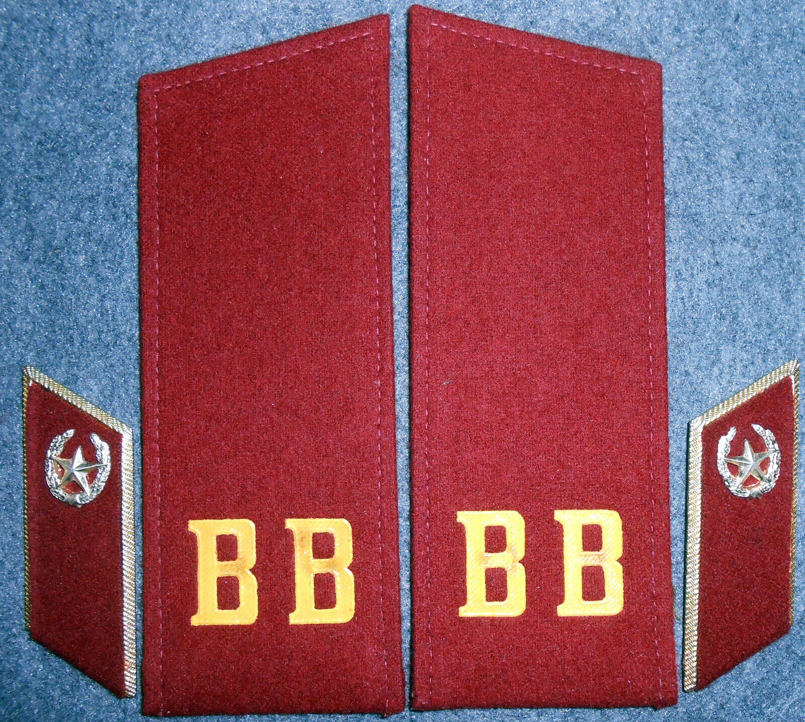 SB137 Soviet Union Shoulder boards and collar tabs, MVD, Internal Security Org.