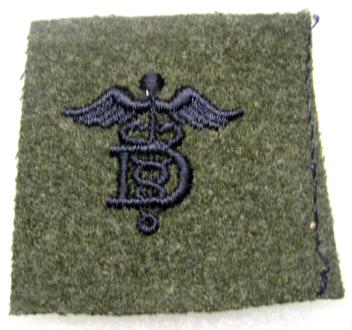US NAVY WO Specialty Mark Dental Technician Trade Mark Patch, ww2-1950s