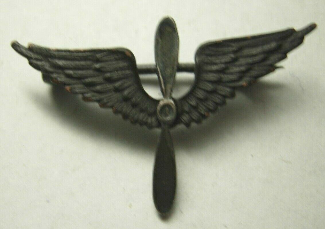 WW1 US Army Air Service Shirt Sized Wing Prop Collar - Sterling prop Blade