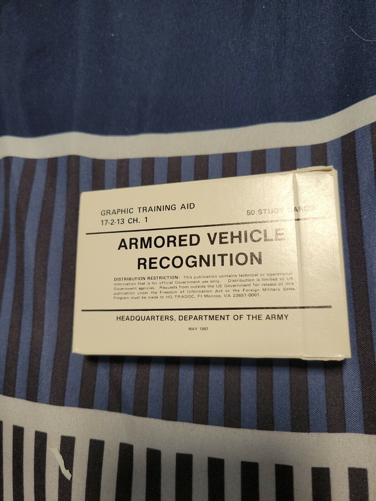 Army Training 17-2-13 Ch1 Armored Vehicle Recognition 50 Cards 1987 Study