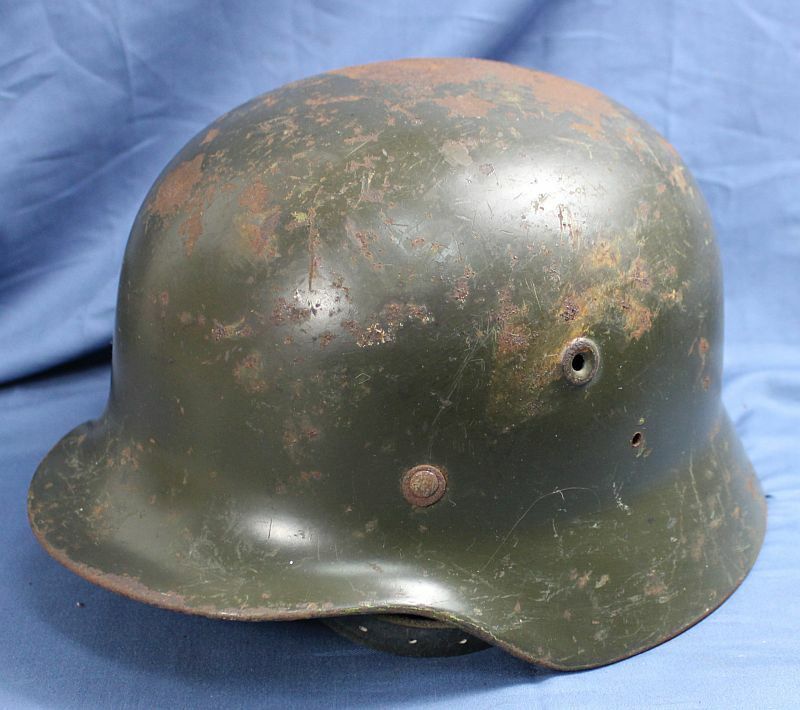 Original German M40 WWII Type Steel Helmet- Finnish M40/55 Size 58