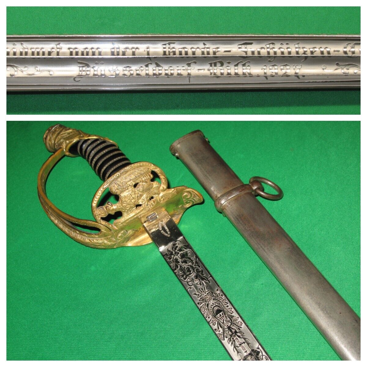 Outstanding German 1927 Shooting Prize Sword