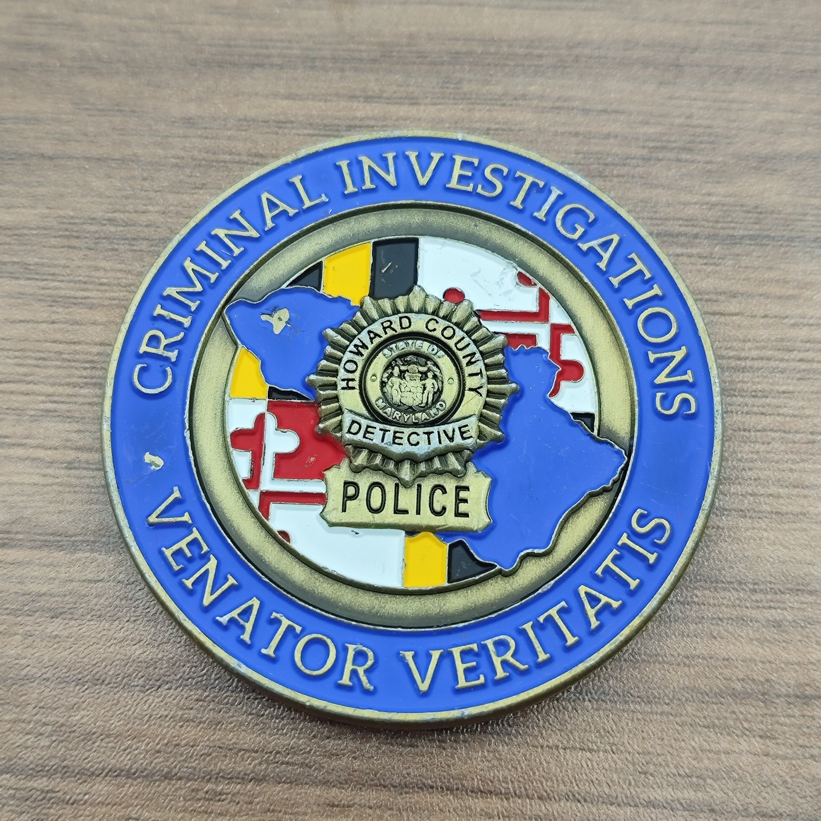 Howard County Police Criminal Investigations Challenge Coin