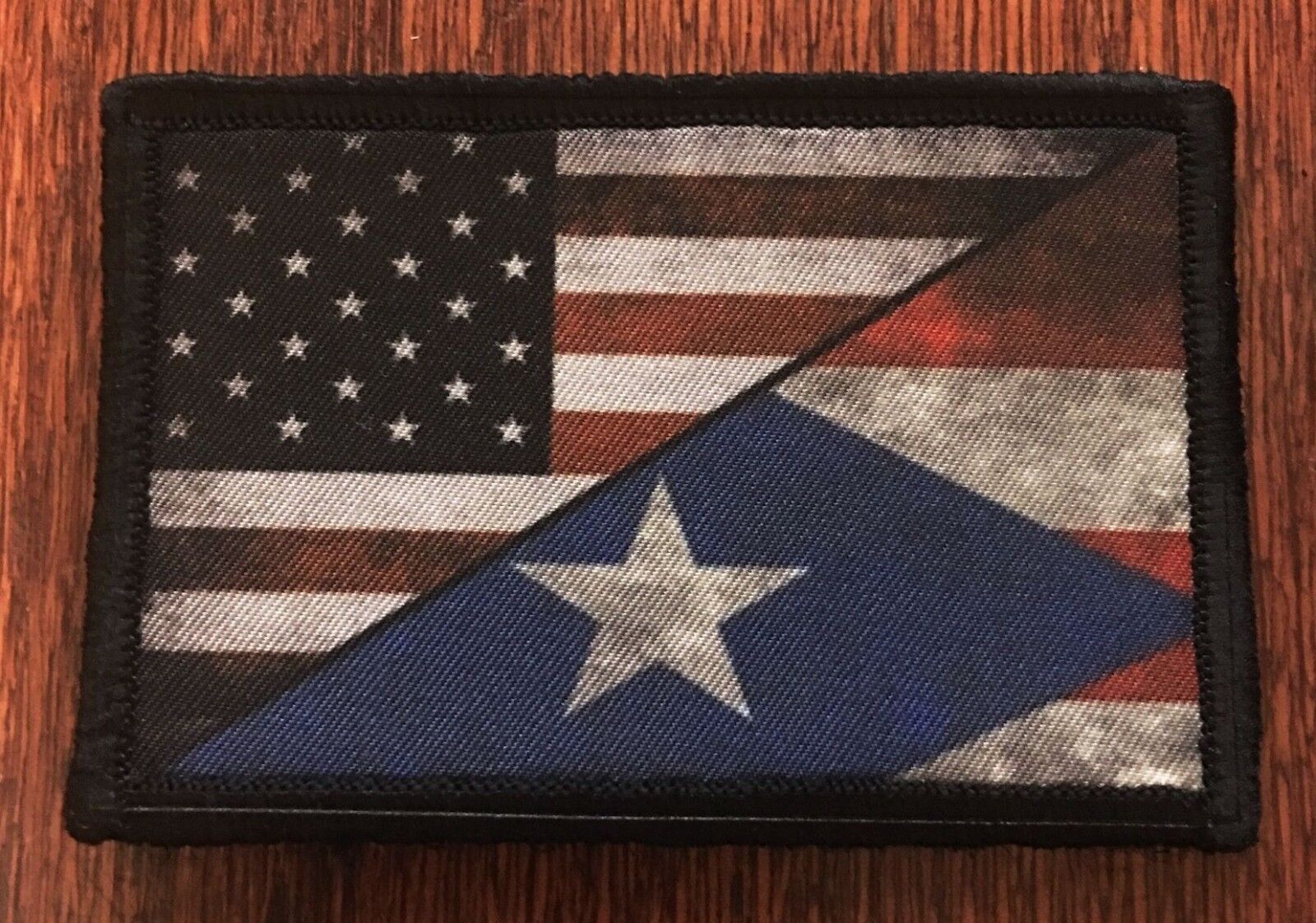 USA Puerto Rico Flag Morale Patch Military Tactical Army Badge Hook Tab